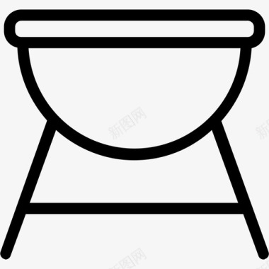 烤肉架烧烤架烧烤图标图标