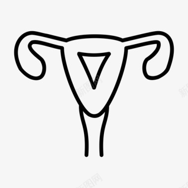 卵巢卵子内脏图标图标