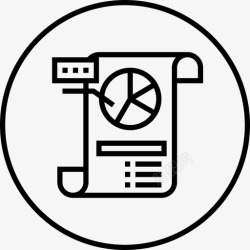 支付帐单图表分析办公室图标高清图片