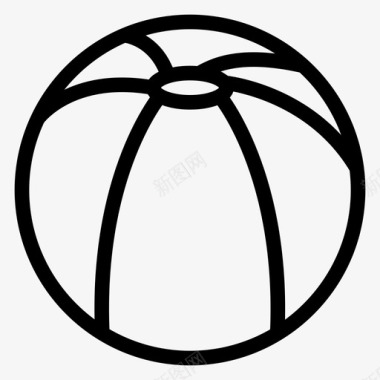 游戏气球沙滩球图标图标