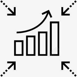 网站流量增长流量条形图网站流量图标高清图片