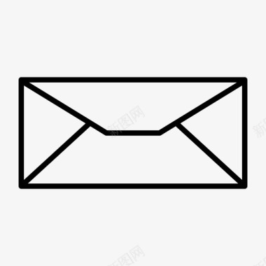 封底电子邮件信件图标图标