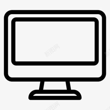 计算机电子显示器图标图标