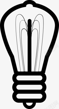 爱迪生灯泡照明图标图标