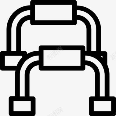 收纳架步行架助行器zimmer框架图标图标