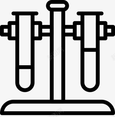 遗传学研究试管实验室研究图标图标