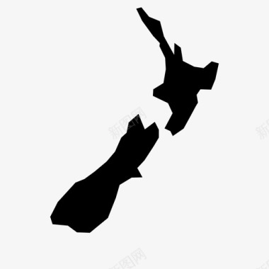 新西兰国家岛屿图标图标