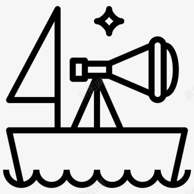 探索海洋船舶图标图标