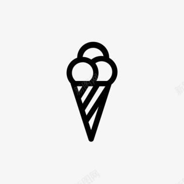 冰淇淋冰激凌凉爽图标图标