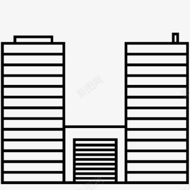 水上房子建筑物公寓家图标图标