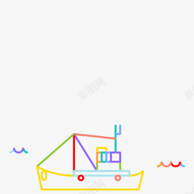 渔船水图标图标