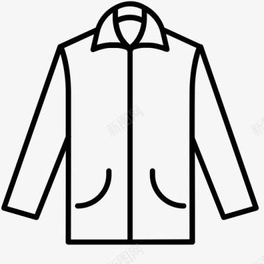 夹克夹克外套服装图标图标
