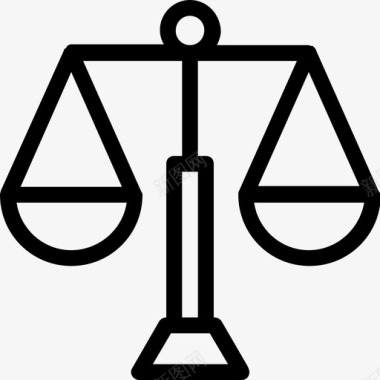 天平秤法院司法秤图标图标