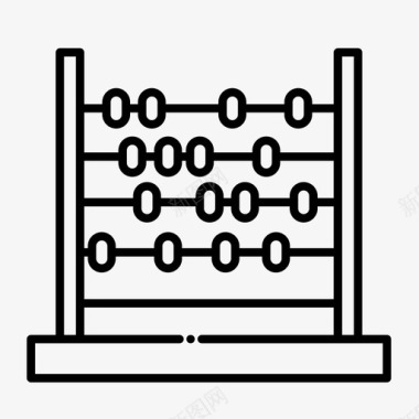 学校UV算盘计算计算器图标图标