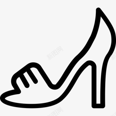 高跟鞋鞋类女鞋图标图标