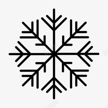 雪花堆积冬天阿尔卑斯山圣诞节图标图标