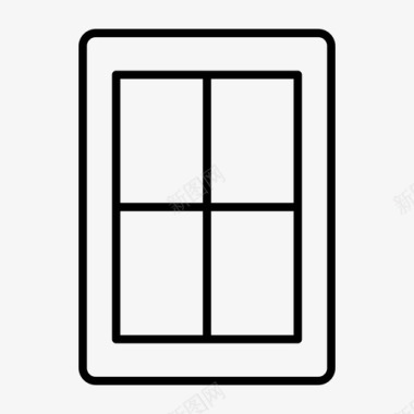 窗户玻璃窗家里的窗户图标图标