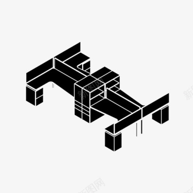 团队年会工作空间商务办公桌图标图标