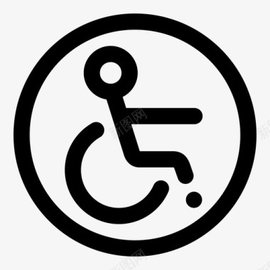 残疾标志可接近性残疾人图标图标