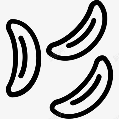 香蕉减肥食物图标图标