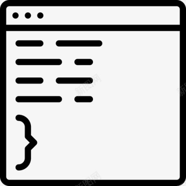 编码应用程序开发编程图标图标