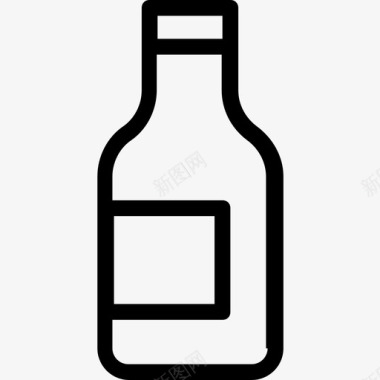 瓶伏特加瓶酒精啤酒图标图标