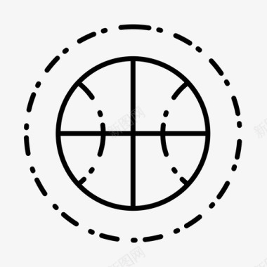 篮球标志篮球运动运动风格图标图标