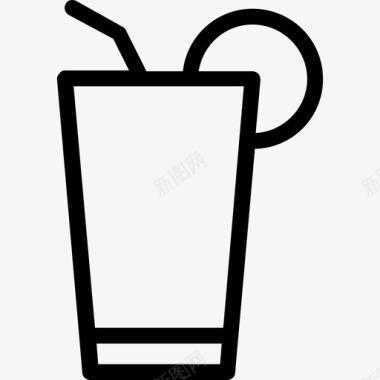 柠檬水冷饮果汁图标图标
