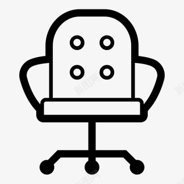 办公椅电脑椅转椅图标图标