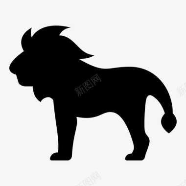 狮子非洲动物图标图标