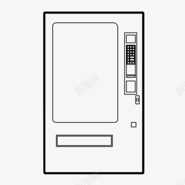 店铺关注自动售货机点心苏打水图标图标