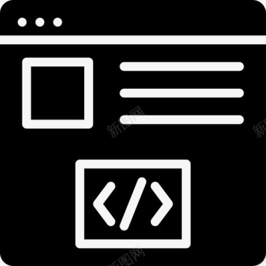 编码应用程序开发编程图标图标