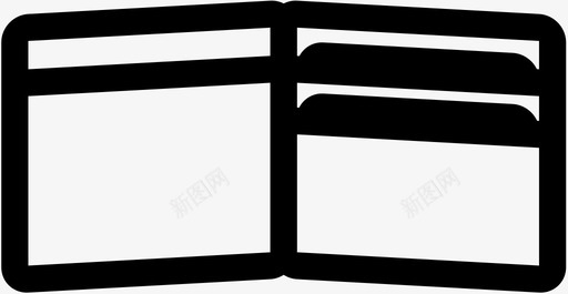钱包现金信用卡图标图标