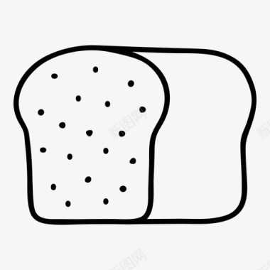 面包图标图标