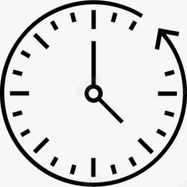 截止日期时钟时间图标图标