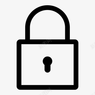 锁挂锁密码图标图标