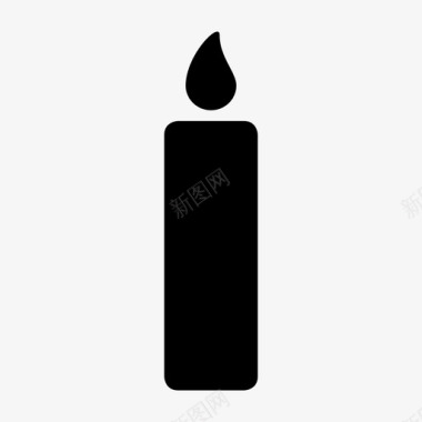 蜡烛蜡烛蜡照明图标图标