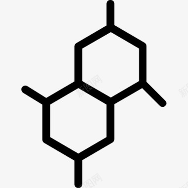 活性分子六边形原子键分子键图标图标