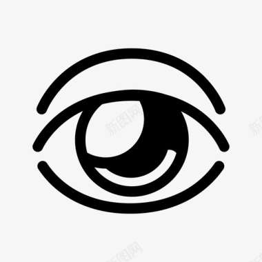 眼睛眼睑瞳孔图标图标