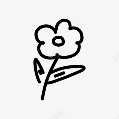 花朵手绘春天图标图标