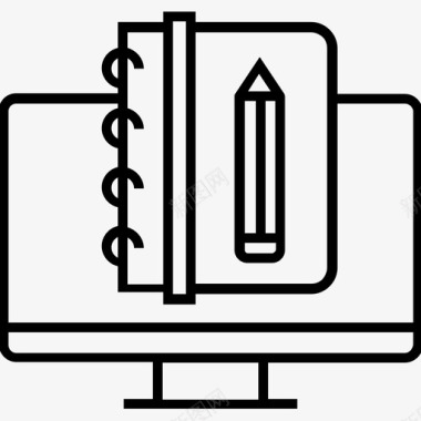 经典网页设计素描草图图标图标