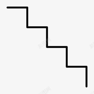 楼梯台阶图标图标