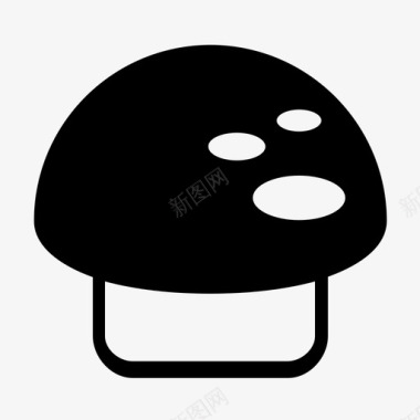 蘑菇真菌孢子图标图标