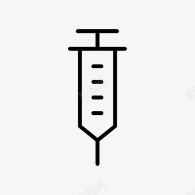 医疗注射器注射器药物注射图标图标