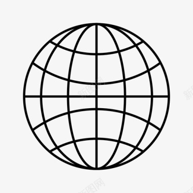 星球全球互联网星球图标图标