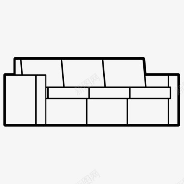 家具组合沙发沙发家具客厅图标图标