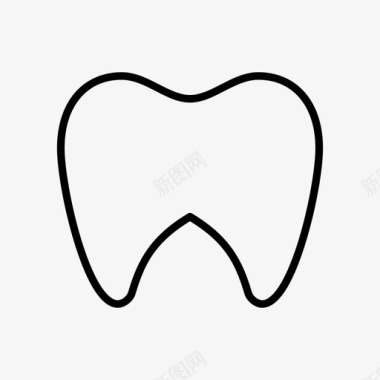 牙根牙齿牙医医学图标图标