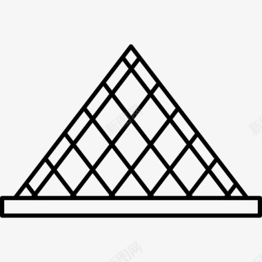 卢浮宫金字塔纪念碑纪念碑3图标图标