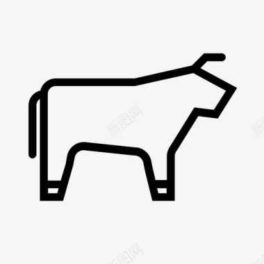 公牛公牛农业动物图标图标