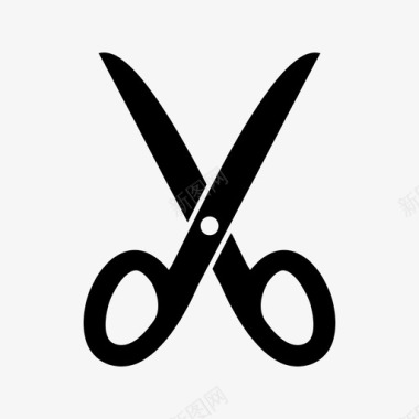 剪刀理发师工具图标图标